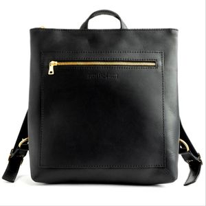 NWOT Portland Leather Goods Tote Backpack in "Black"